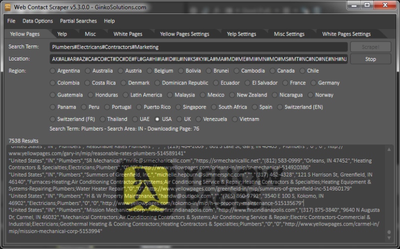 Windows 8 Web Contact Scraper 6.1 full Windows 8 Web Contact Scraper full